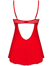 фото Комплект Obsessive Ingridia chemise Красный фото 2
